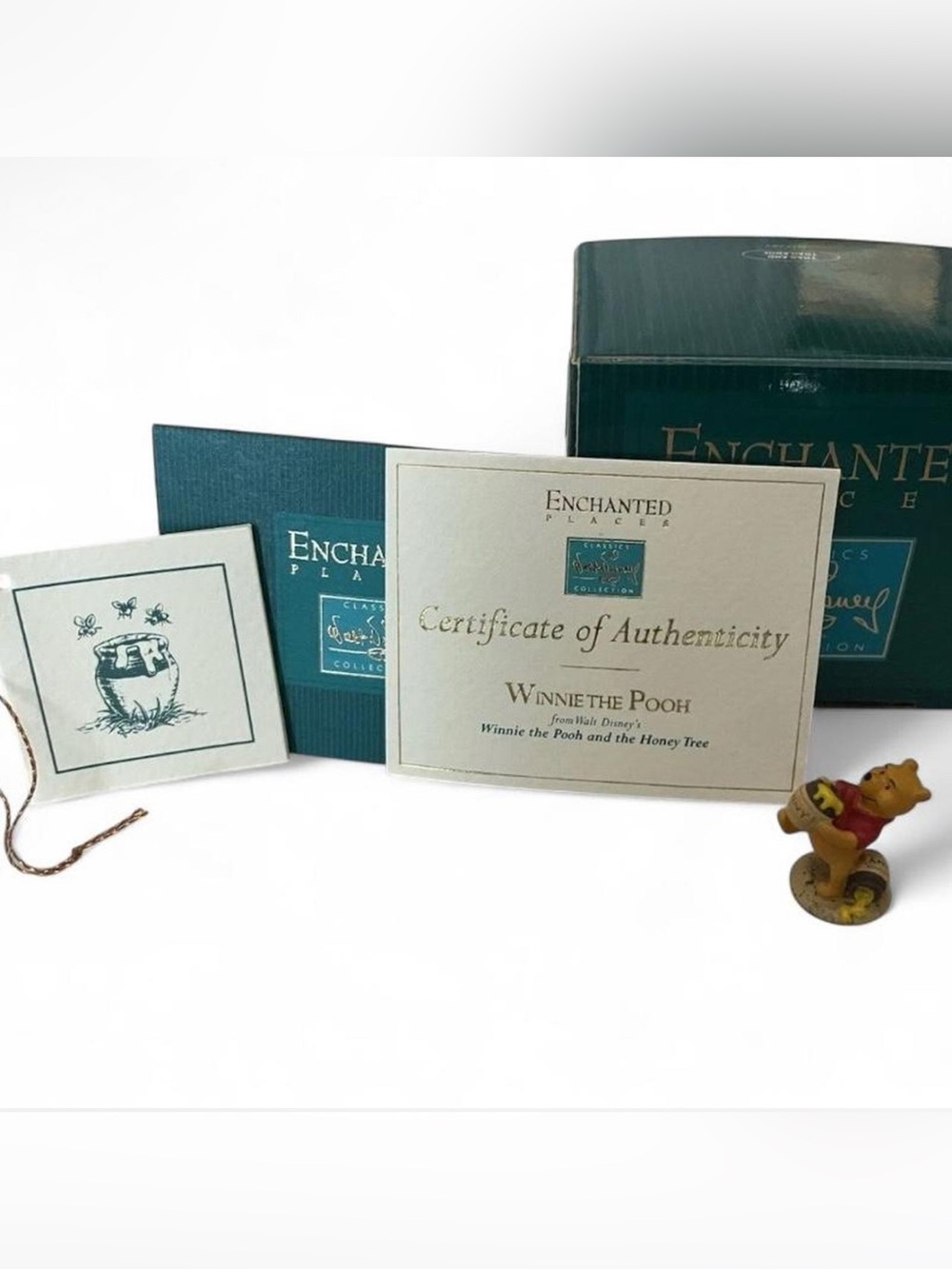 WDCC Enchanted Places "Winnie The Pooh" Miniature Disney's Winnie The Pooh COA